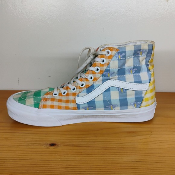 Vans Sk8-Hi Tapered Gingham Block Sneakers Women's Size 9 Men's Size 7.5 - Picture 9 of 12